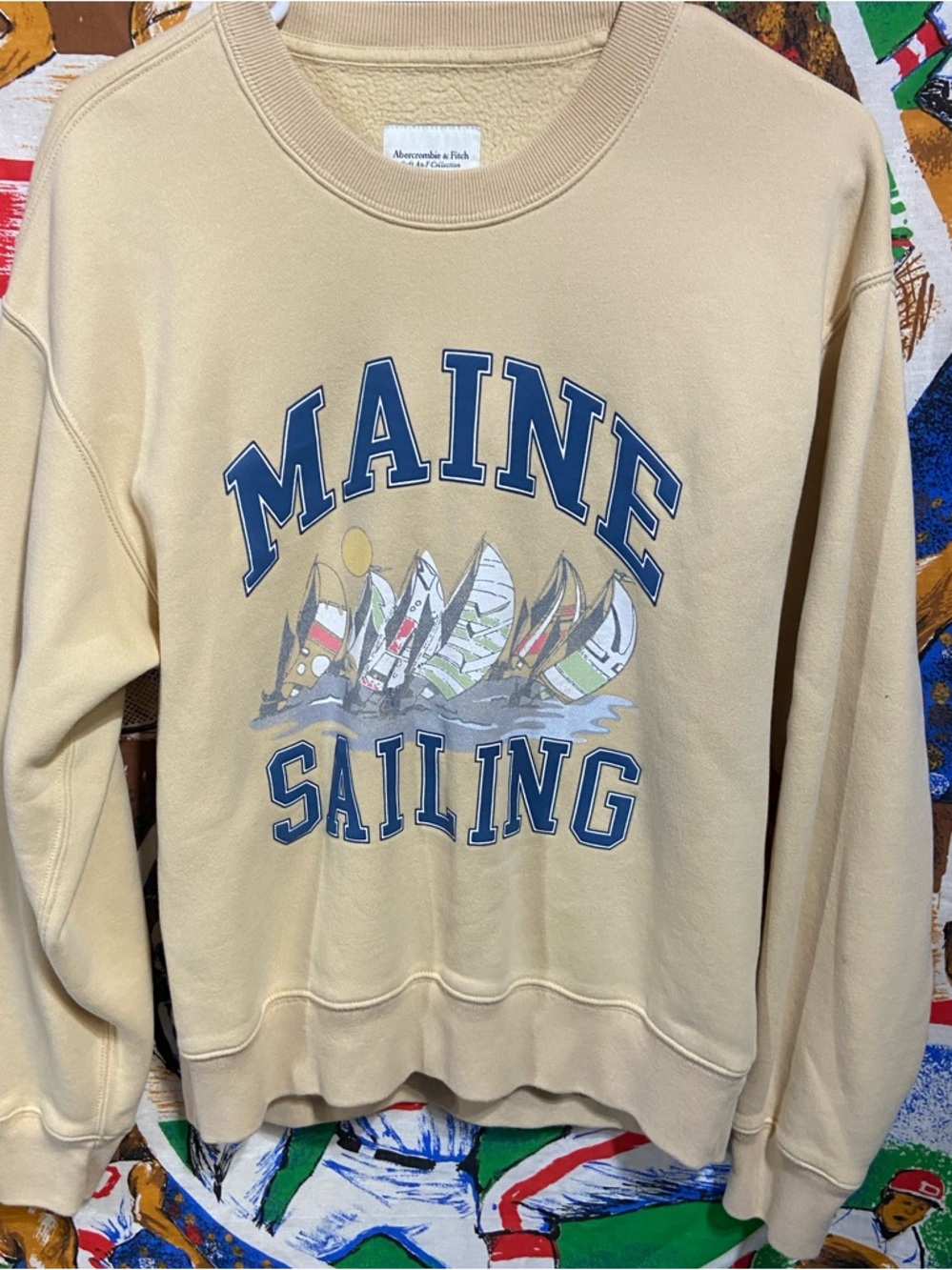 Abercrombie & Fitch Maine Sailing Crewneck